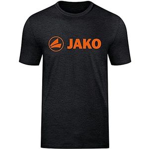 JAKO Promo T-shirt voor heren, zwart/neon oranje