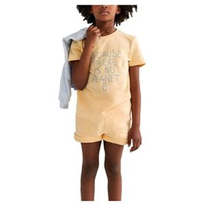 ECOALF, Hielalf Hielalf T-shirt en coton recyclé T-shirt en coton pour fille T-shirt à manches courtes, T-shirt basique, Œuf, jaune, 10 años