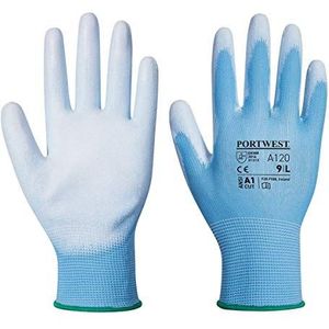 PU Palm Handschoen Kleur: Blauw Talla: Klein