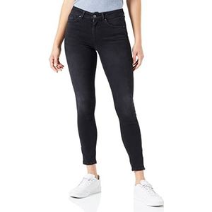 ONLY Dames Onlblush Mid Skinny Enkel Zip Dnm Box Skinny Jeans, zwart.