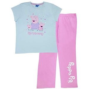 Peppa Pig damespyjama, nr. 1, officieel product, maten XS tot 4XL, Roze
