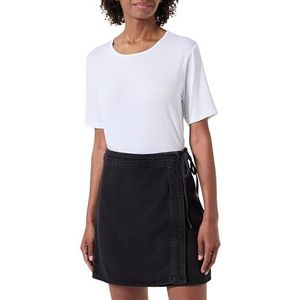 ONLY Onlvilla Wrap Tie Skirt Dnm Gua Noos Damesrok, Delavé zwart