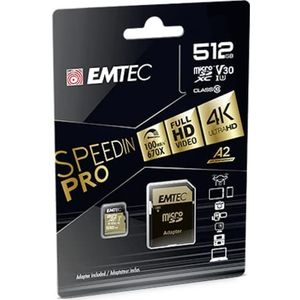 Emtec ECMSDM512GXC10SP 512GB MicroSDXC UHS-I Class 10
