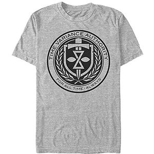 Marvel Loki-Tva Front Chest Organic T-shirt, uniseks, korte mouwen, Melange Grey, S, Melange Grey