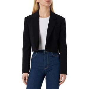 Pinko Eliana Spencer Crepe Stretch Blazer voor dames, Z99_Zwart Limousine