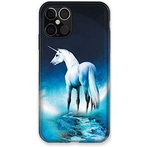 Beschermhoes voor iPhone 12/12 Pro, eenhoorn-motief
