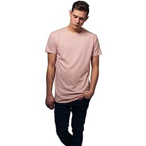 Urban Classics Camiseta lang T-shirt voor heren (1 stuk), Lichtroze