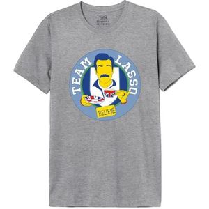 Ted Lasso T-shirt voor heren, grijs gemêleerd, XL, Grijze mix