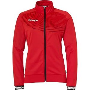 Kempa Wave 26 Poly Jacket Sportjack voor dames en meisjes, trainingsjas, elastisch trainingsjack met zakken met ritssluiting, getailleerde pasvorm