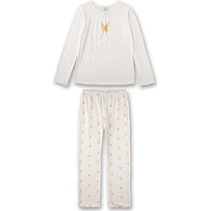 Sanetta 245629 Lange pyjama voor meisjes, White Pebble