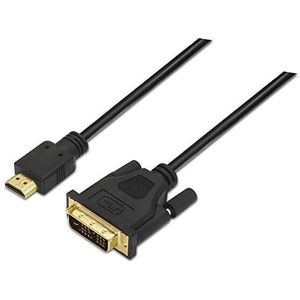 AISENS A117-0090 DVI-naar-HDMI-kabel (1,8 m) voor Full HD-monitoren of tv) zwart