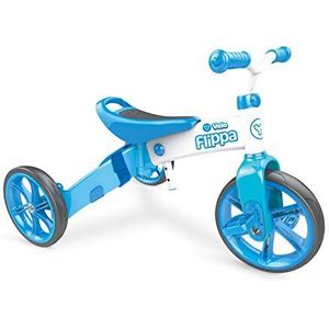 Mondo Toys - Y Velo - Flippa Balance Bike - kinderfiets zonder pedalen - gewicht tot 20 kg - blauw - 25343