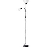 Brilliant SPARI 4 Staande Lamp - E27 - Zwart-Wit - 180cm Hoog