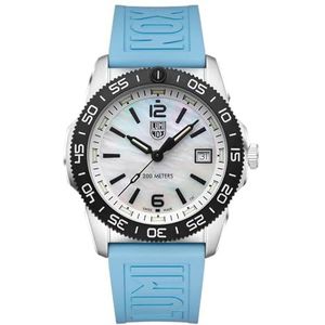 Luminox XS.3124M Zwitsers analoog herenhorloge met rubberen band, zwart, riem, zwart., Lanyards