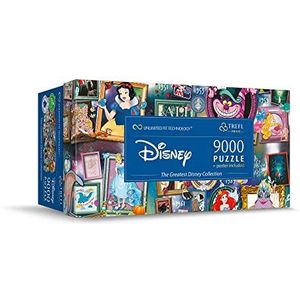 Trefl Prime UFT puzzel: Disney, The Greatest Disney Collection, 9000 stukjes, grote puzzel, bio, eco, collage met sprookjesfiguren, entertainment voor kinderen vanaf 12 jaar