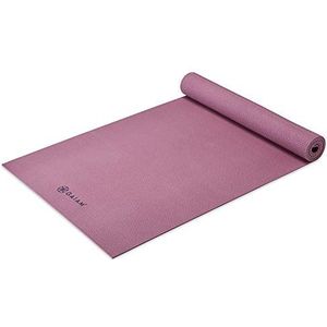 Gaiam Yogamat, premium antislipmat voor alle soorten yoga, pilates en vloertraining, roze, 5 mm