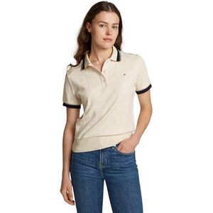 Tommy Hilfiger Polo à manches courtes pour femme Coupe droite, Calico, 3XL Grande taille