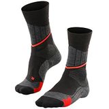 FALKE SC1 Langlaufsokken voor dames, wol, skisokken, zwart, wit, met extra lichte bekleding, skisokken