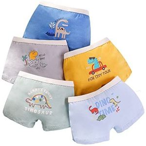 CM-Kid Set van 5 katoenen boxershorts voor baby's, jongens, boxershorts, jongens, Meerkleurige dino #2