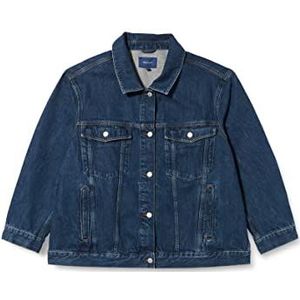 GANT D2. Dames Oversize Jeansjack, Donkerblauw