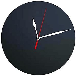 Securit Krijtbord, silhouet horloge, kunststof, zwart, 29 x 29 x 1,5 cm