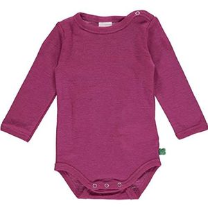 Fred's World by Green Cotton Wollen bodysuit voor baby's, meisjes, pruim, 3-6 maanden, Pruim