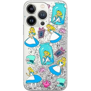 ERT GROUP Officieel gelicentieerd Disney-motief Alice 011 telefoonhoes voor Apple iPhone 13 Pro Max met glitteroverloop-effect