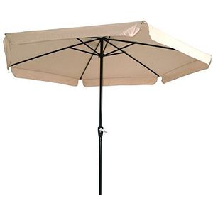Gemini parasol, kleur antraciet, aluminium frame / natuur, Ø 3 m, ECRU