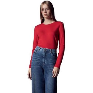 Street One Studio F322060 Basic T-shirt voor dames, Urban Red