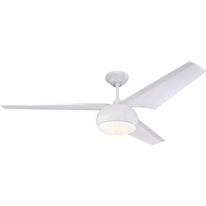 Westinghouse Lighting Madeline 72264 LED plafondventilator met lamp en afstandsbediening, 142 cm, wit, gematteerd opaalglas