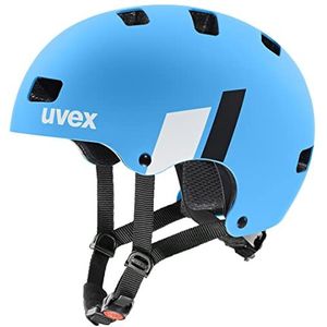 uvex Kid 3 cc - Robuuste fietshelm voor kinderen - individuele maatverstelling - geoptimaliseerde ventilatie - blauw-wit mat - 51-55 cm