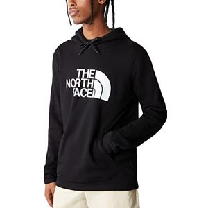 The North Face Halve koepel hoodie voor heren, pullover en capuchontrui, grafisch, wandelen, kamperen, wandelen en wandelen, zwart.