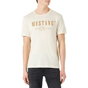 MUSTANG Alex C Print Heren T-Shirt Birch 2040 3XL, Birch 2040