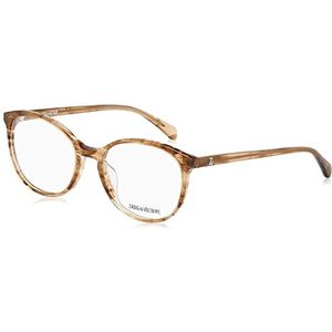 Zadig & Voltaire Damesbril, zandkleurig, stralend gestreept, 52, Stralend gestreept zand