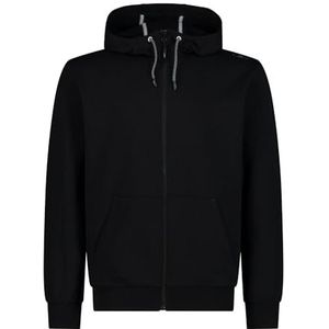 CMP Stretch fleece heren sweatshirt met fleece jas, zwart.