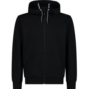 CMP Stretch fleece heren sweatshirt met fleece jas, zwart.