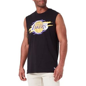 New Era Los Angeles Lakers T-shirt voor heren, Zwart