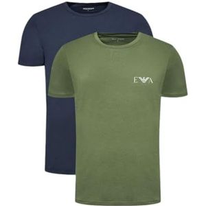 Emporio Armani Bold Monogram Crew T-shirt Heren (2-pack)