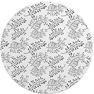 Questo Casa, Ronde muismat met antislip onderkant voor kantoor en thuis, diameter 22 cm