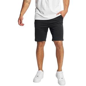 Urban Classics Heren joggingbroek stretch twill shorts casual chino shorts heren korte broek met trekkoord in de taille verkrijgbaar in vele kleuren XS tot 5XL zwart M, zwart.