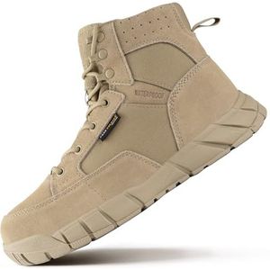 FREE SOLDIER Tactische werklaarzen voor heren, militair, ultralicht, 15,2 cm, veters, ademend, voor wandelen en wandelen