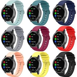 Chainfo Horlogebandje compatibel met Garmin Vivoactive 4S / Vivomove 3S / Venu 2S / Move 3S / Active S/Forerunner 255S, reservearmband van siliconen