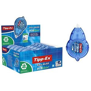 Tipp-Ex Easy Refill ECOlutions correctietape (zeer duurzaam) – corrigeren en herschrijven – 14 m x 5 mm, 10 stuks