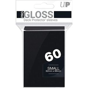 Asmodee - Ultra PRO: 60 Japanse sleeves zwart - formaat 62 x 89 mm - kaartspellen - verzamelkaarten - verzamelkaartaccessoires - kaartbescherming