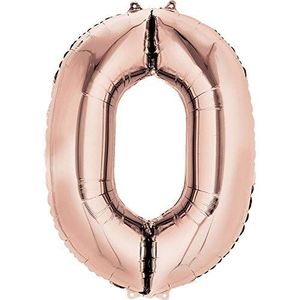 Anagram - Folieballon 16 inch - 40 cm, letter M roségoud, goud, goud, goud, 7A3746411