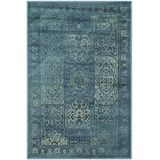 Safavieh VTG127 traditioneel tapijt voor binnen, rechthoekig, geweven, vintage-collectie, turquoise, 99 x 170 cm