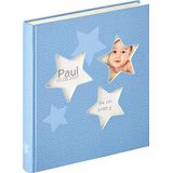 walther design fotoalbum blauw 28 x 30,5 cm babyalbum met omslag uitsparing Baby Estrella UK-133-L