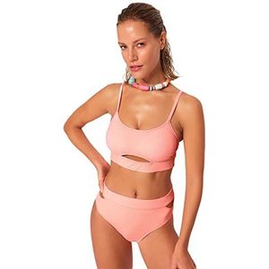 Trendyol Trendyol Bralette Bikinitop voor dames, trainingspak voor dames (1 stuk), Vermillon