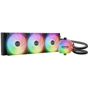 be quiet! Light Loop waterkoeling 360 mm zwart voor sterk overklokte systemen, 3 x Light Wings LX 120 mm PWM High Speed ventilatoren, elegant ARGB-koelblok, met ARGB-hub