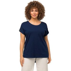 Ulla Popken T-shirts pour femme, bleu foncé, 52-54